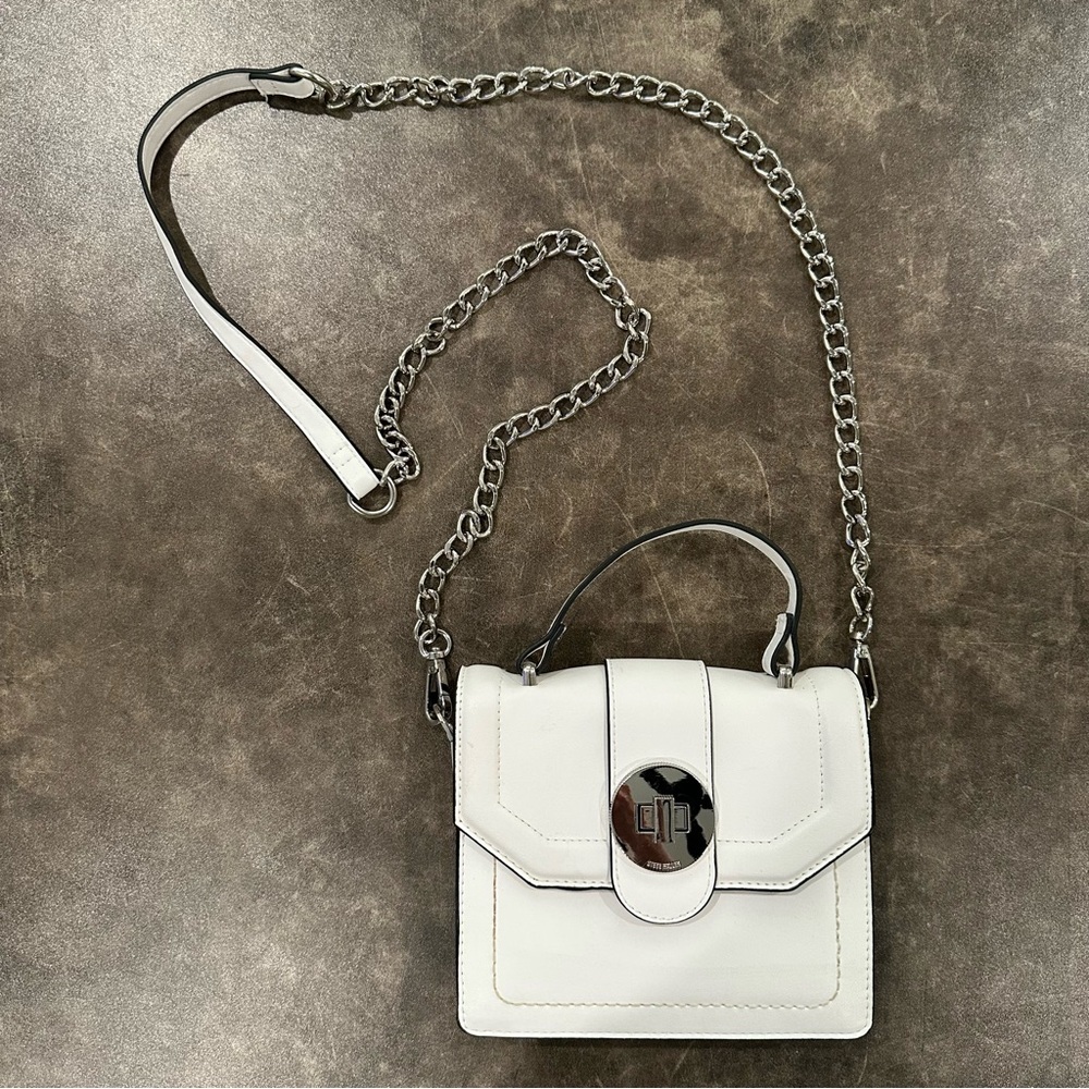 Steve Madden Banita Mini Crossbody Bag White Purse - Picture 2 of 7